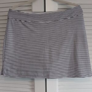 Striped Black and White Women's Skirt